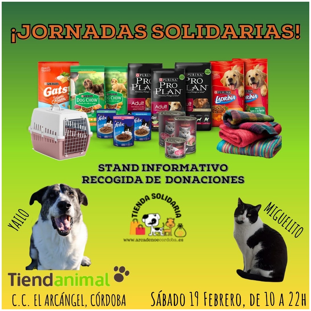 Jornadas Solidarias en TiendAnimal Córdoba 27 de Junio